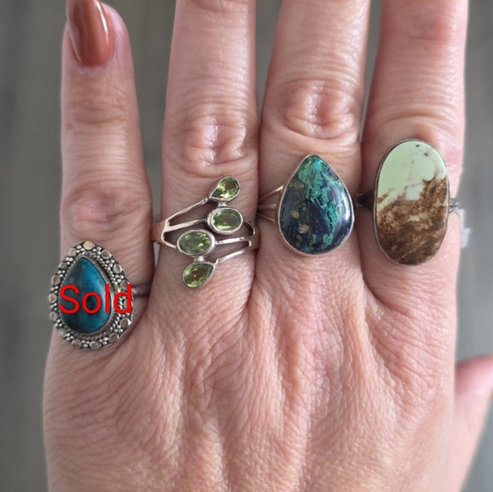 NEW Size 10-10.5 Genuine Sterling Silver Rings - Picture 4 of 6